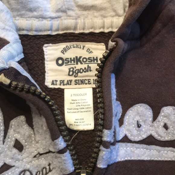 Oshkosh Brown Sweatsuit - Picture 3 of 5